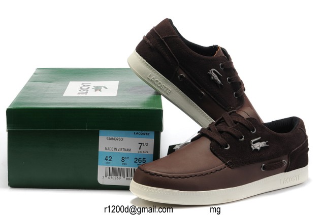 chaussure lacoste cuir